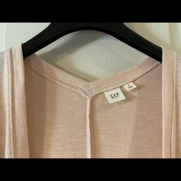 Gap Softspun Open Front Cardigan-Heathered Pink M - Picture 4 of 6